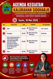 Agenda Kegiatan Tanggal 18 Mei 2026 Pemerintah Kalurahan Sidoharjo